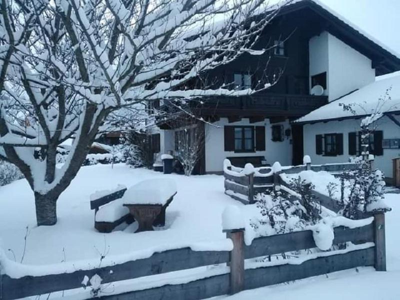 Ferienwohnung Gipfelblick am Wössner Bach Unterwössen Exterior foto